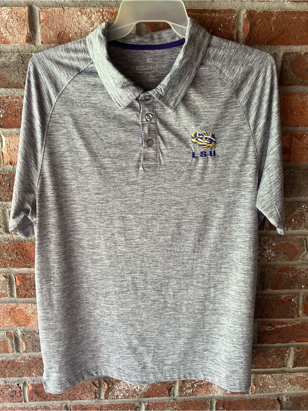 Colosseum Athletics LSU Tigers Down Swing Polo Shirt size X-Large